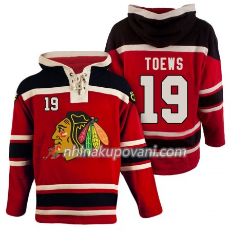 Chicago Blackhawks Jonathan Toews 19 Červená Sawyer Mikiny Hooded - Pánské